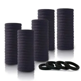 100PCS Black Hair Ties for Ponytails