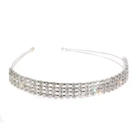 4 Row Rhinestone Headband