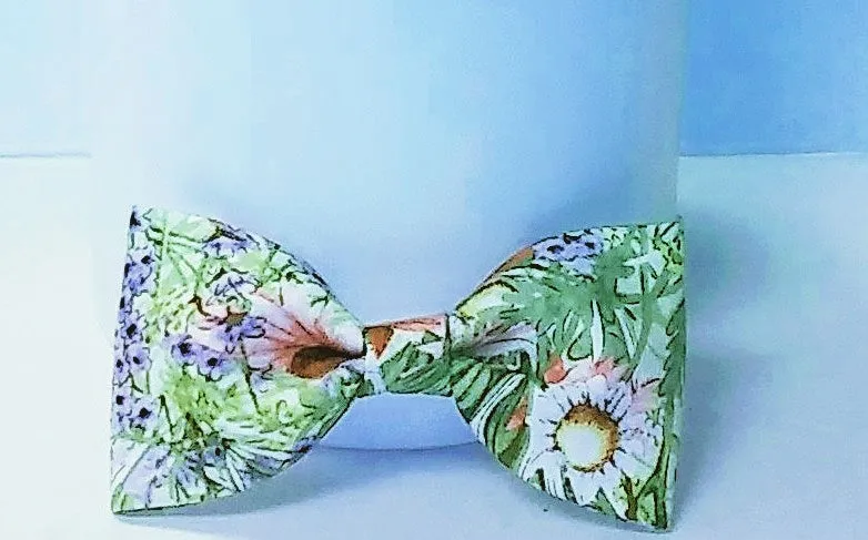 4" Toddler Girl /Adult Floral Fabric Hair Bow