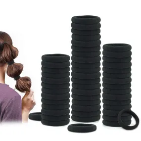 50-Pack: Dreamlover Black Hair Bands