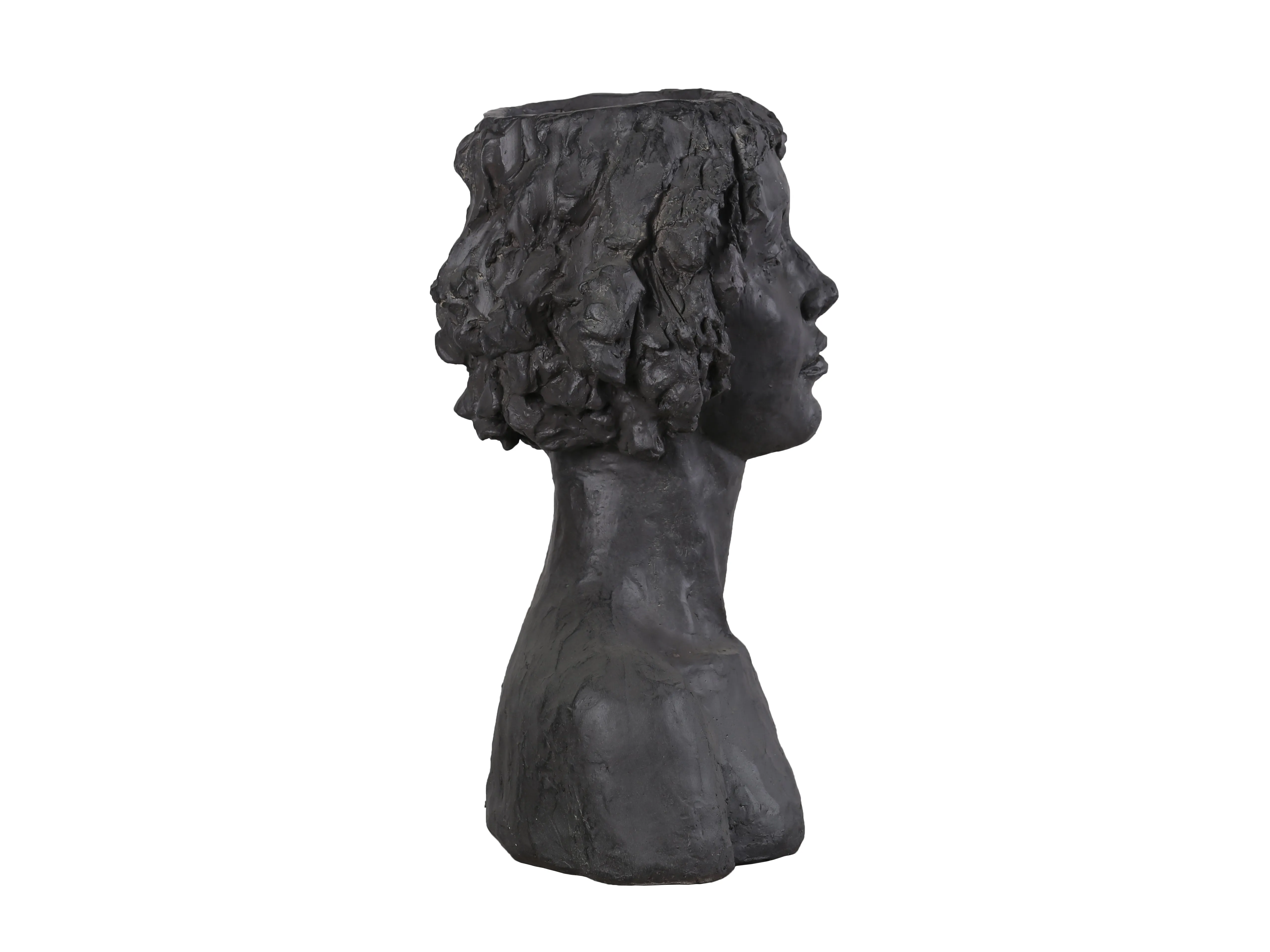 77132-A - Graceful Muse Classic Lady Head Plant Stand Statue