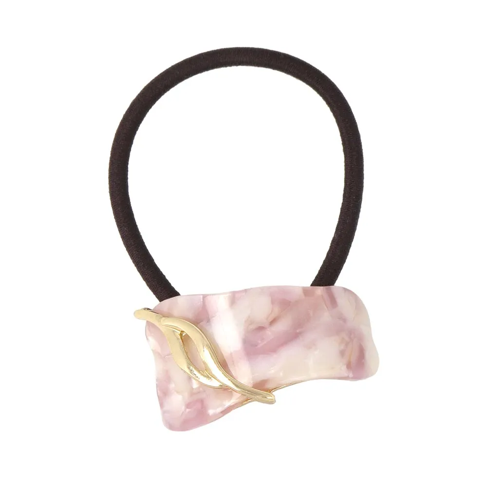 Acetate Marble Ponytail Holder