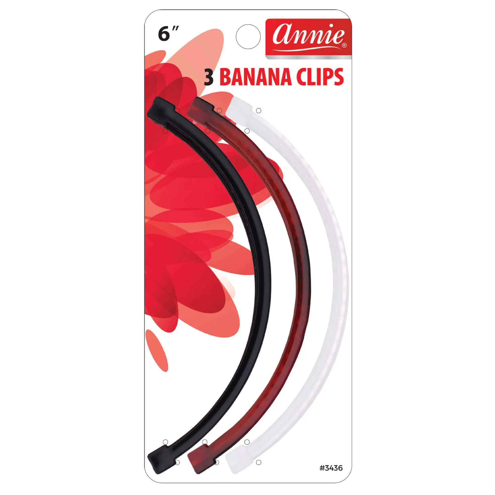 Annie Banana Fashion Clip 6" 3ct Assorted