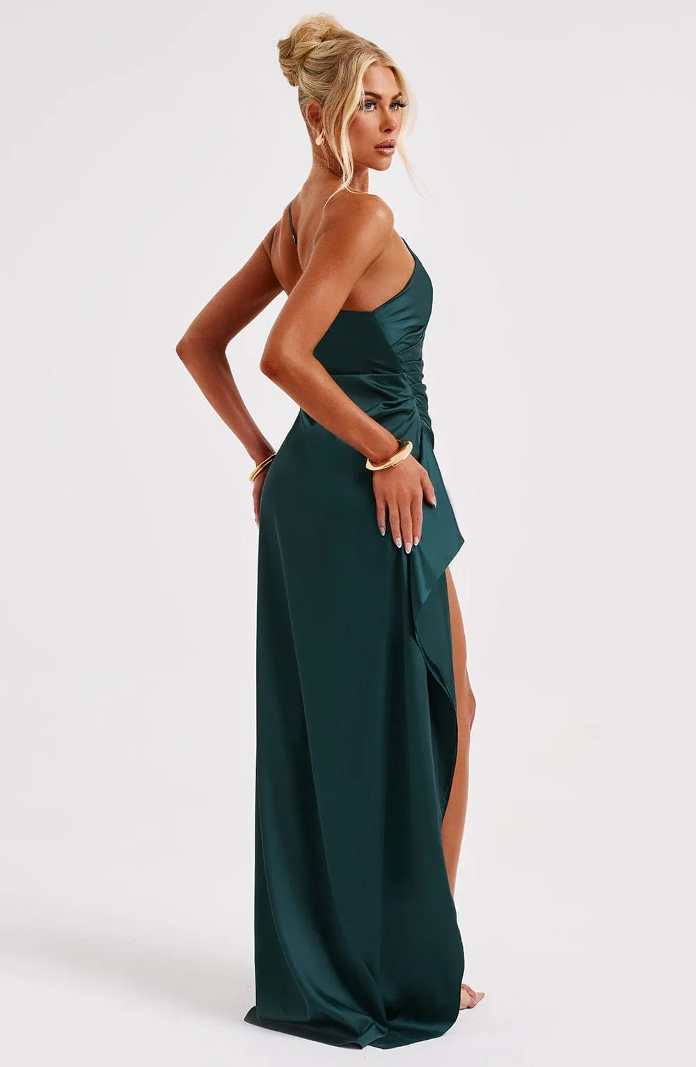 Ariel Maxi Graceful Dress - Emerald