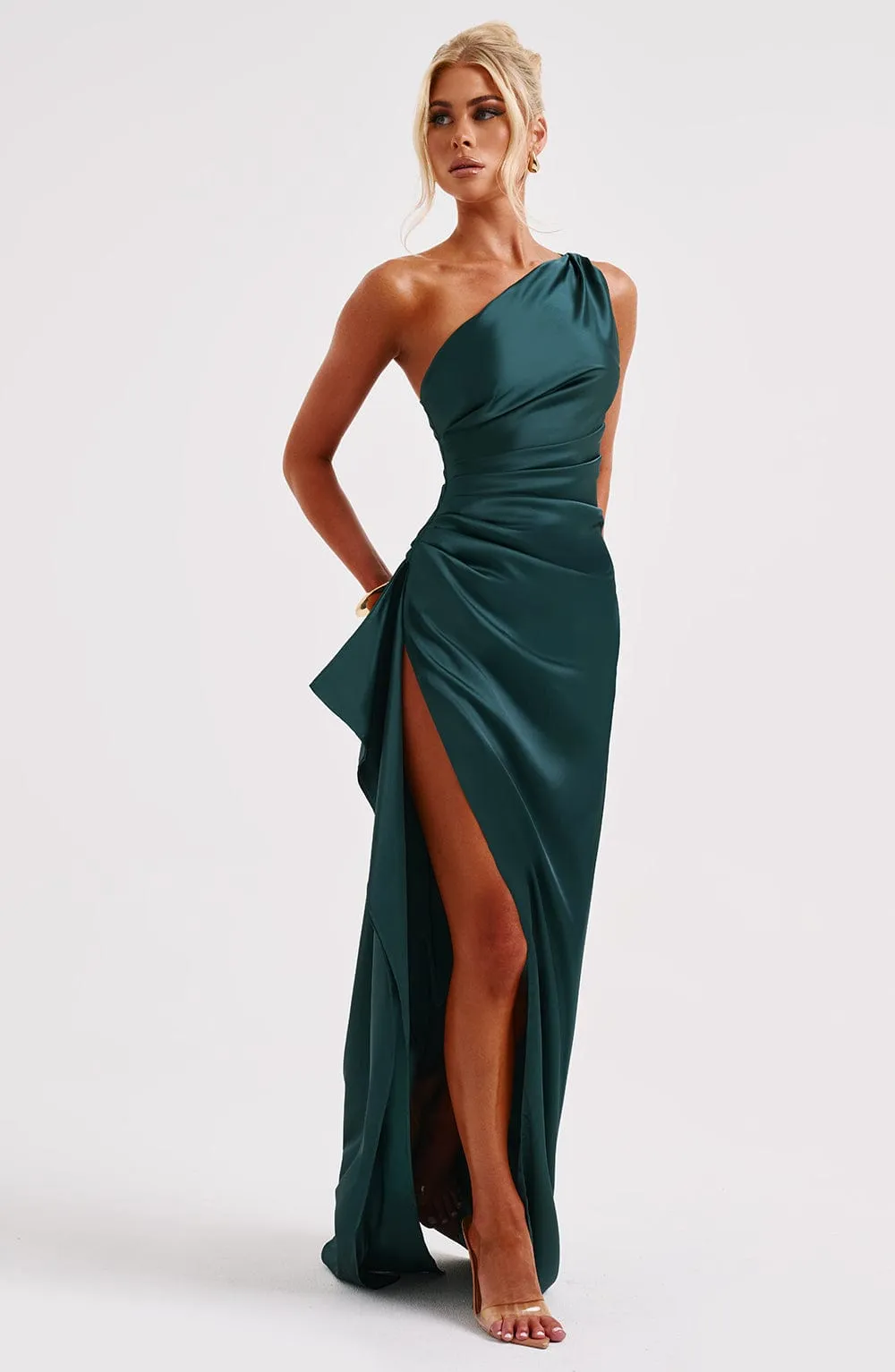 Ariel Maxi Graceful Dress - Emerald