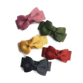 Baby Wisp Tuxedo Bow Snap Clips 5pk Little   Brave