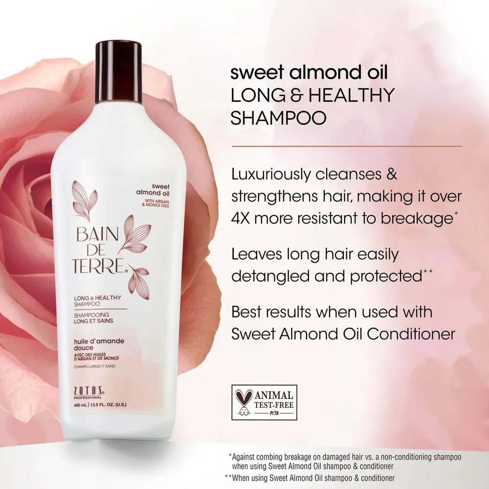 Bain de Terre Bain de Terre® Long & Healthy Shampoo, Sweet Almond Oil