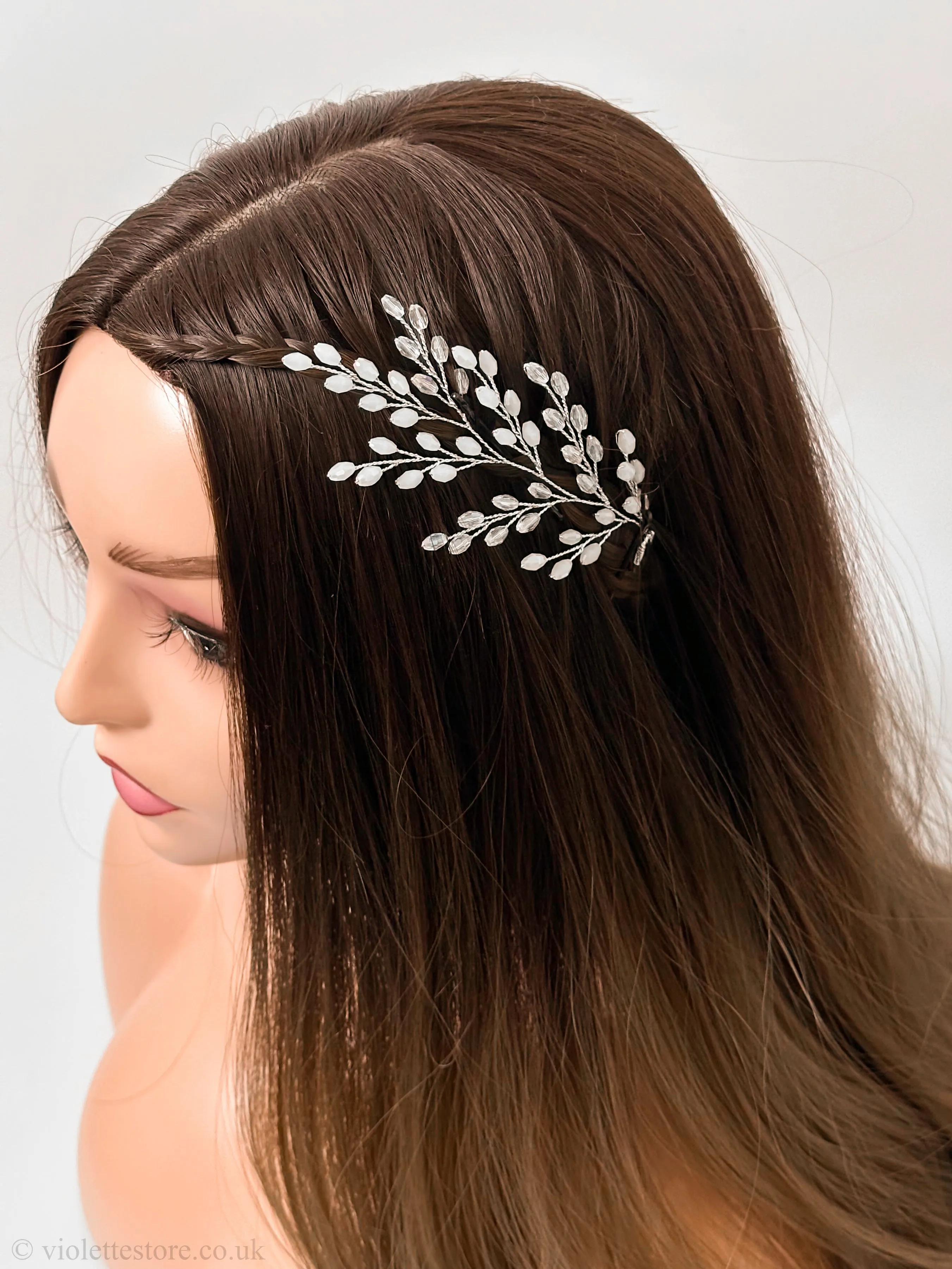 Bead Wedding Hairpiece