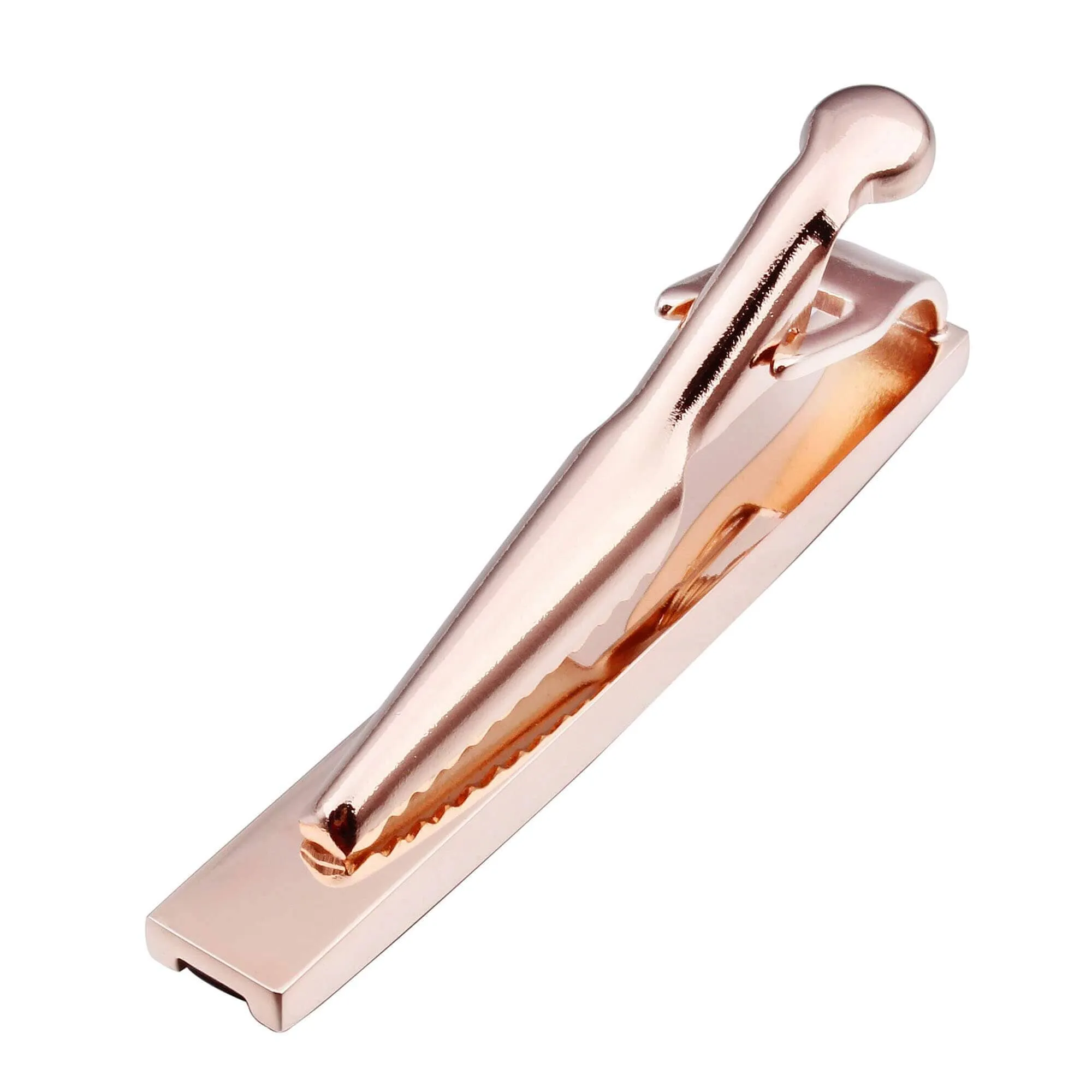 Black & Rose Gold Tie Clip