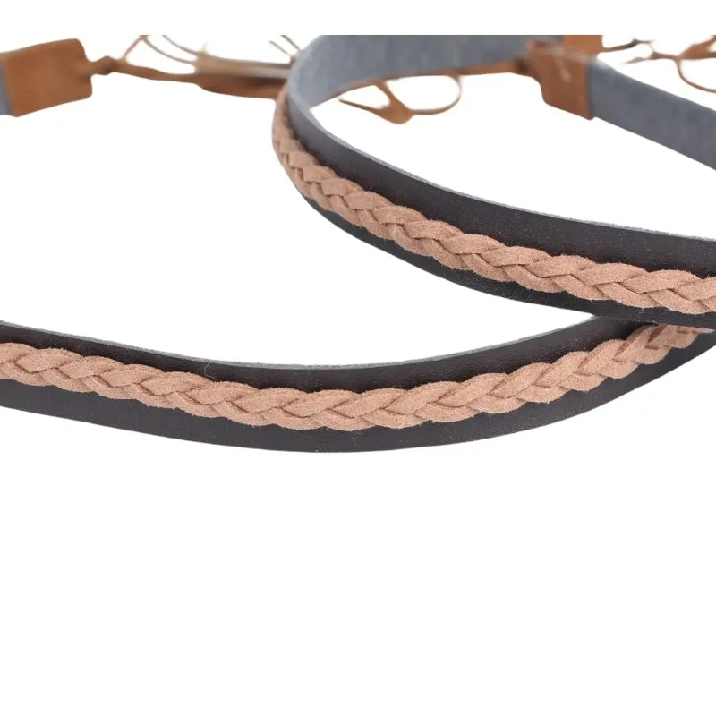 Boho Chic Style: Braided Leather Hatband