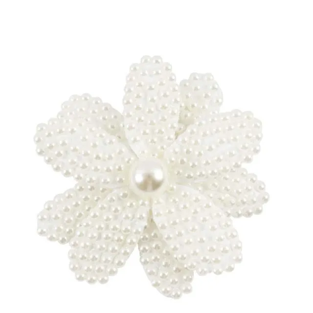 Boutique White Pearl-Rhinestone Hair Bows and Hairbands for Girls-Headband Kids Hair Accessories