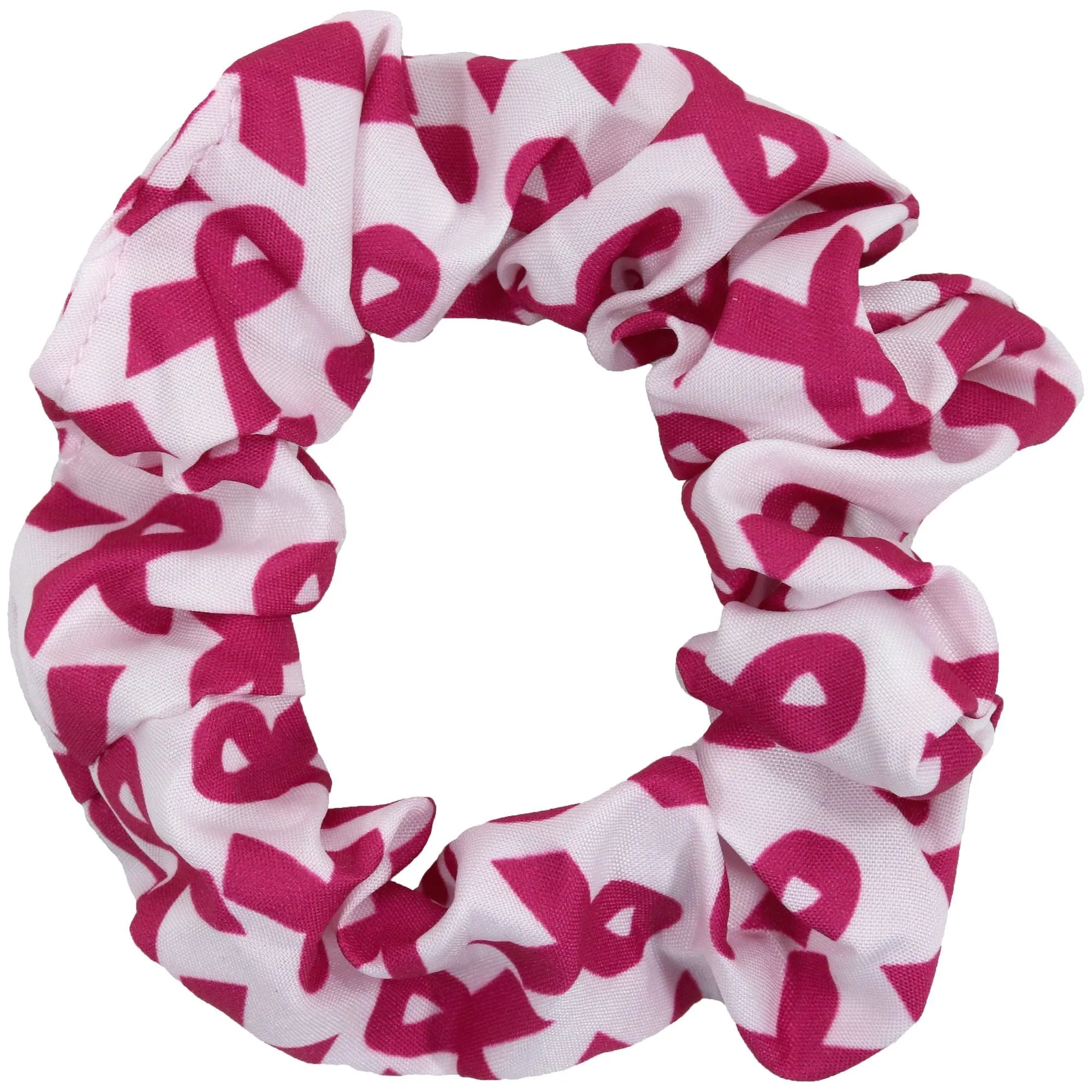 Breast Cancer Awareness Cotton Scrunchie