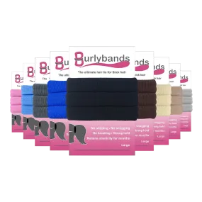 Burlybands Hair Ties for Thick Hair – 3 Pack