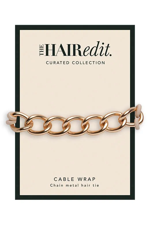 Cable Wrap Chain Metal Hair Tie