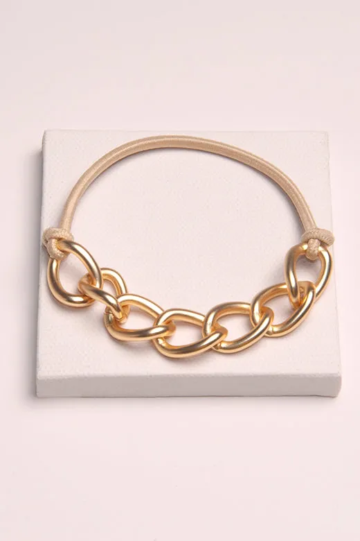 Cable Wrap Chain Metal Hair Tie