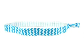 Chevron Aqua Elastic Headband (SKU 6084 HB)