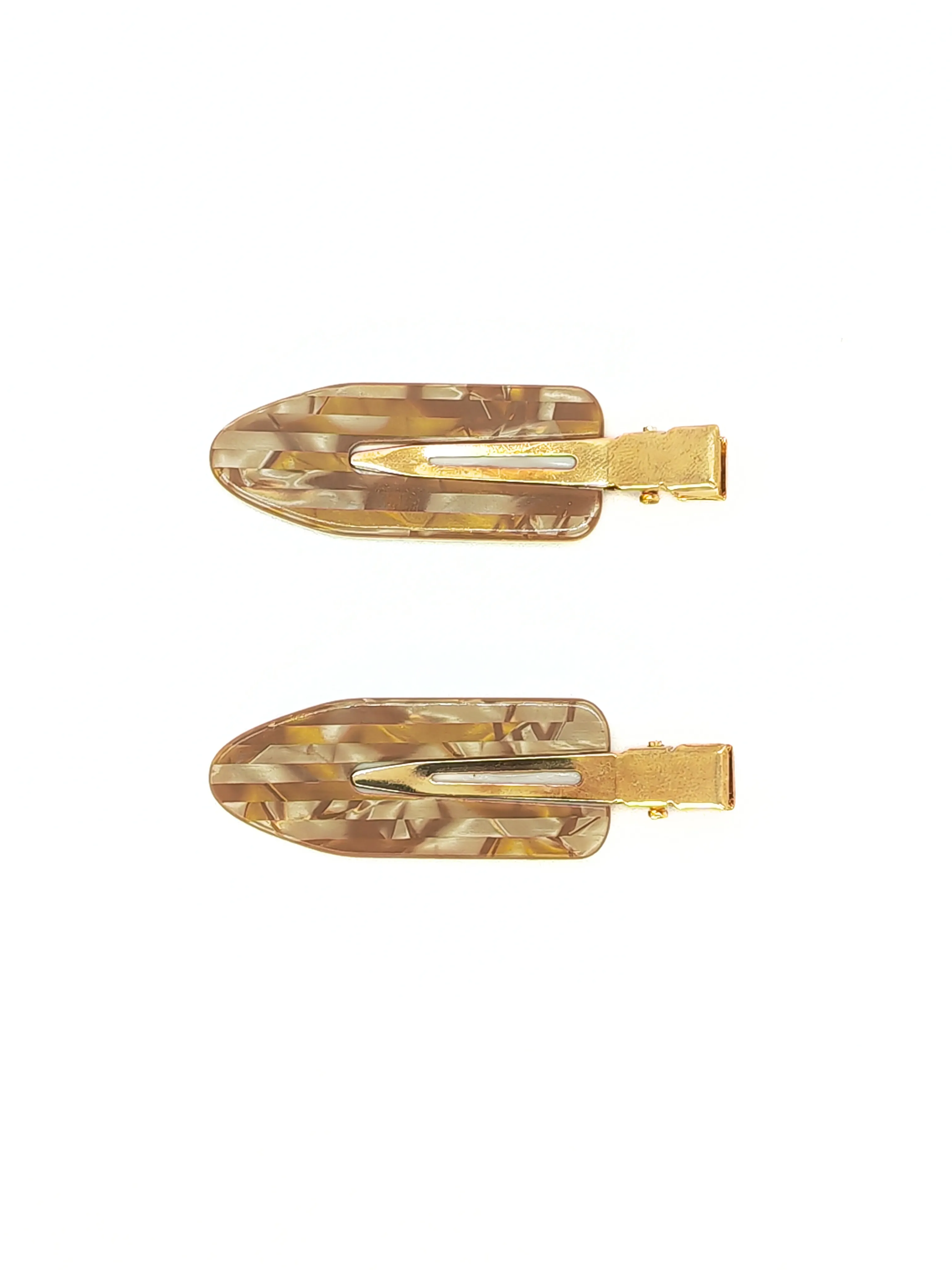 Chic Acetate Leaf Hair Clip Set – 2-Pack