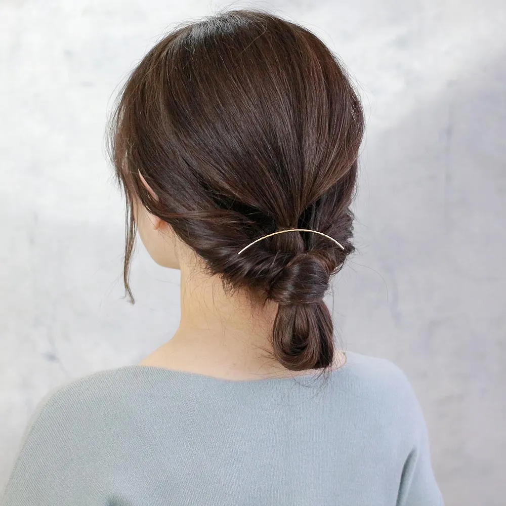 Chic Metalic Line Arch Hair Hook