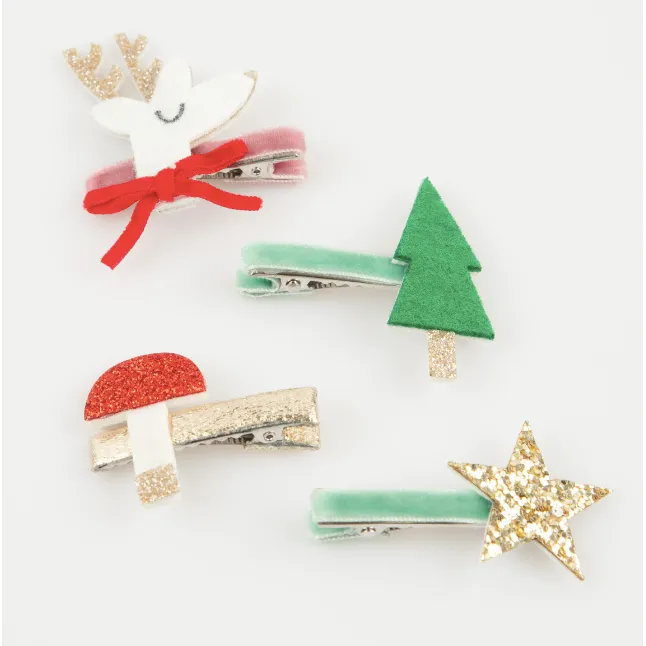 Christmas Icon Hair Clips