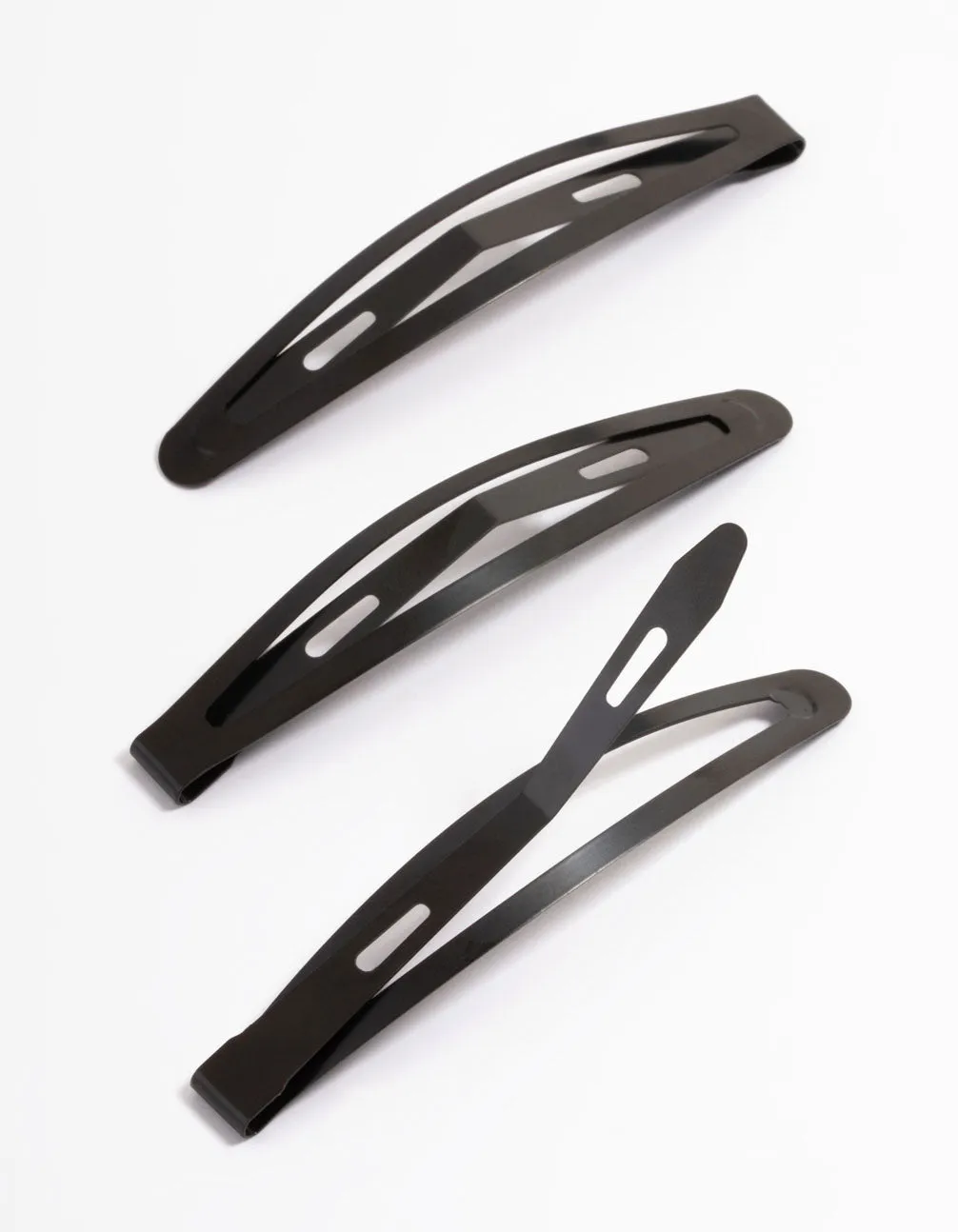 Coated Black Large Long Snap Clip Pack