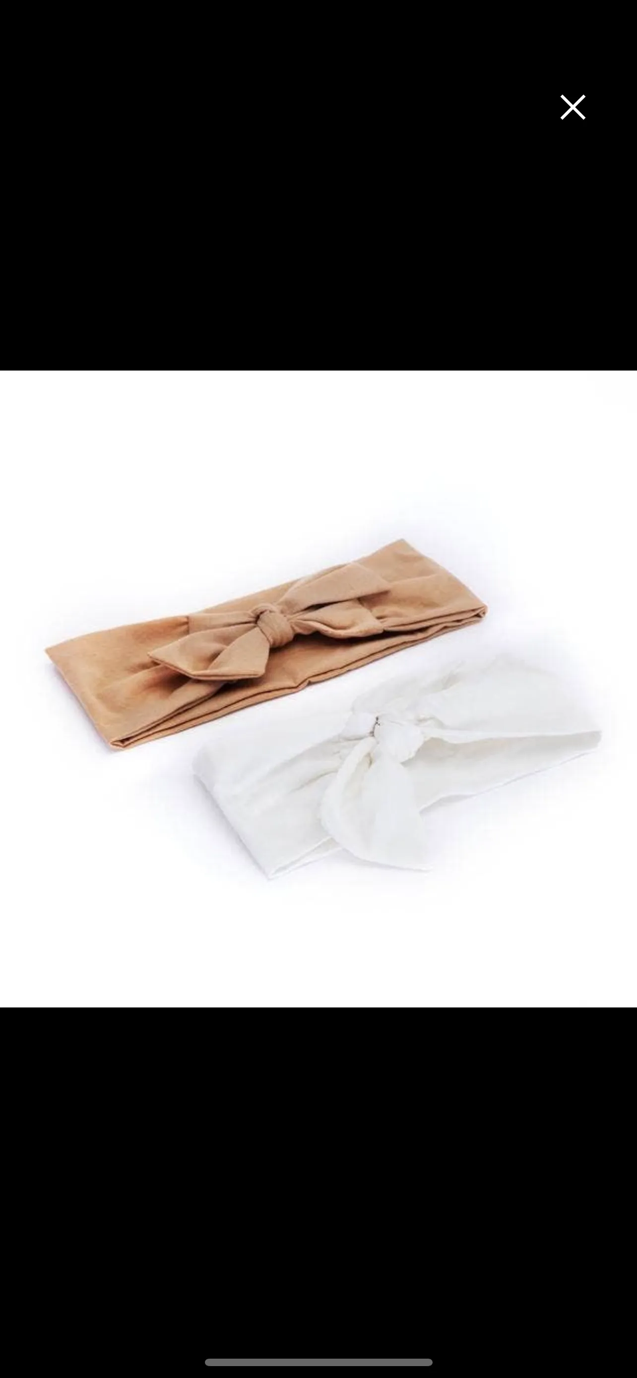 Cotton adjustable headband 2 pack