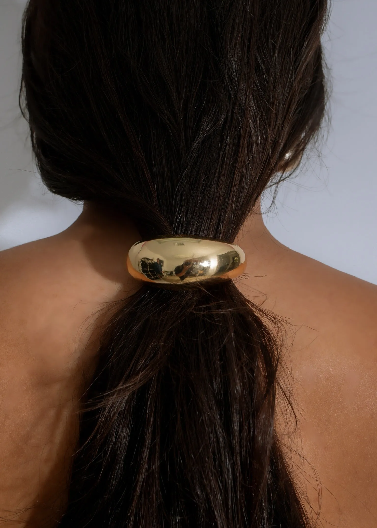 Crescent Glow Hair Tie Gold