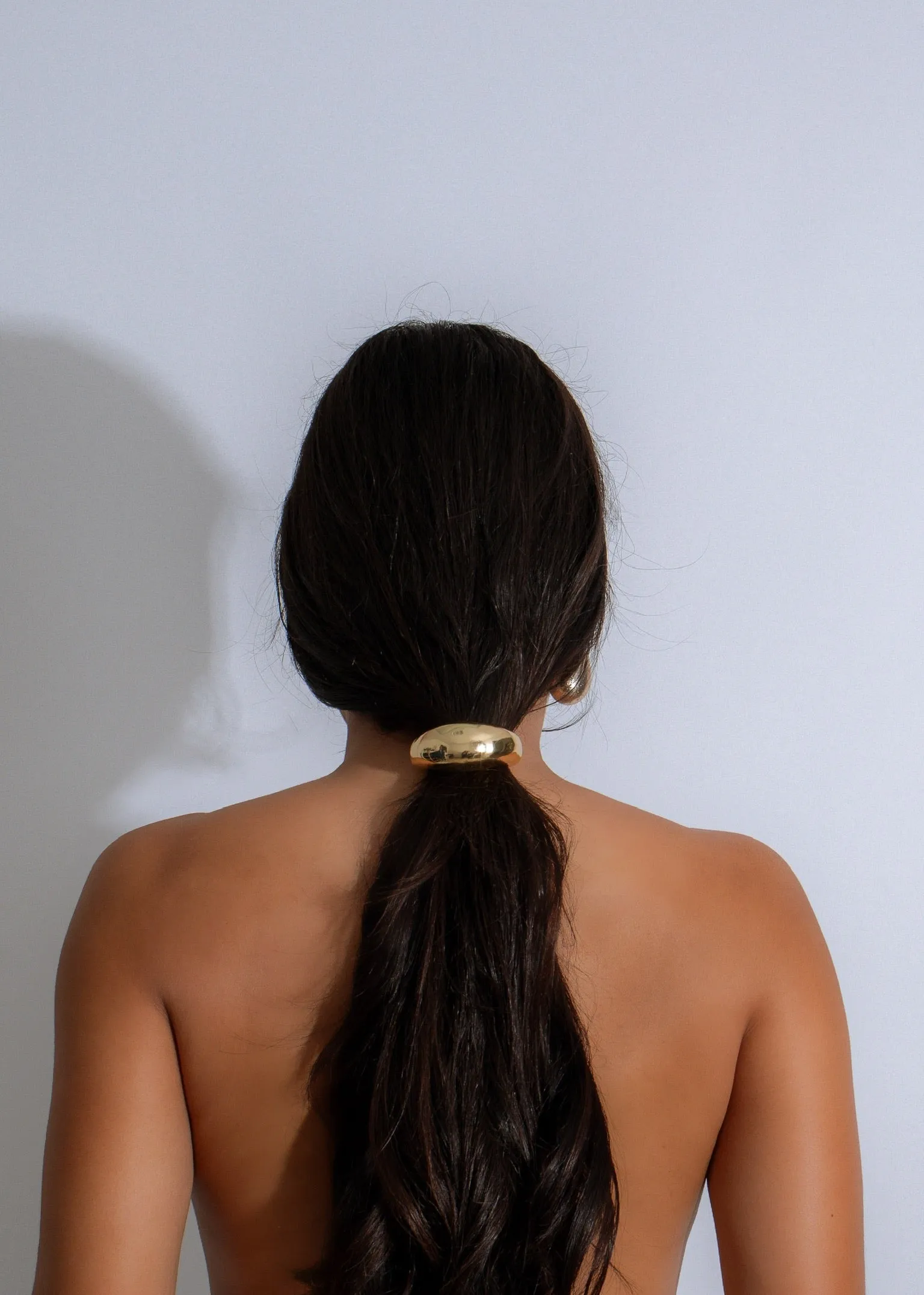 Crescent Glow Hair Tie Gold