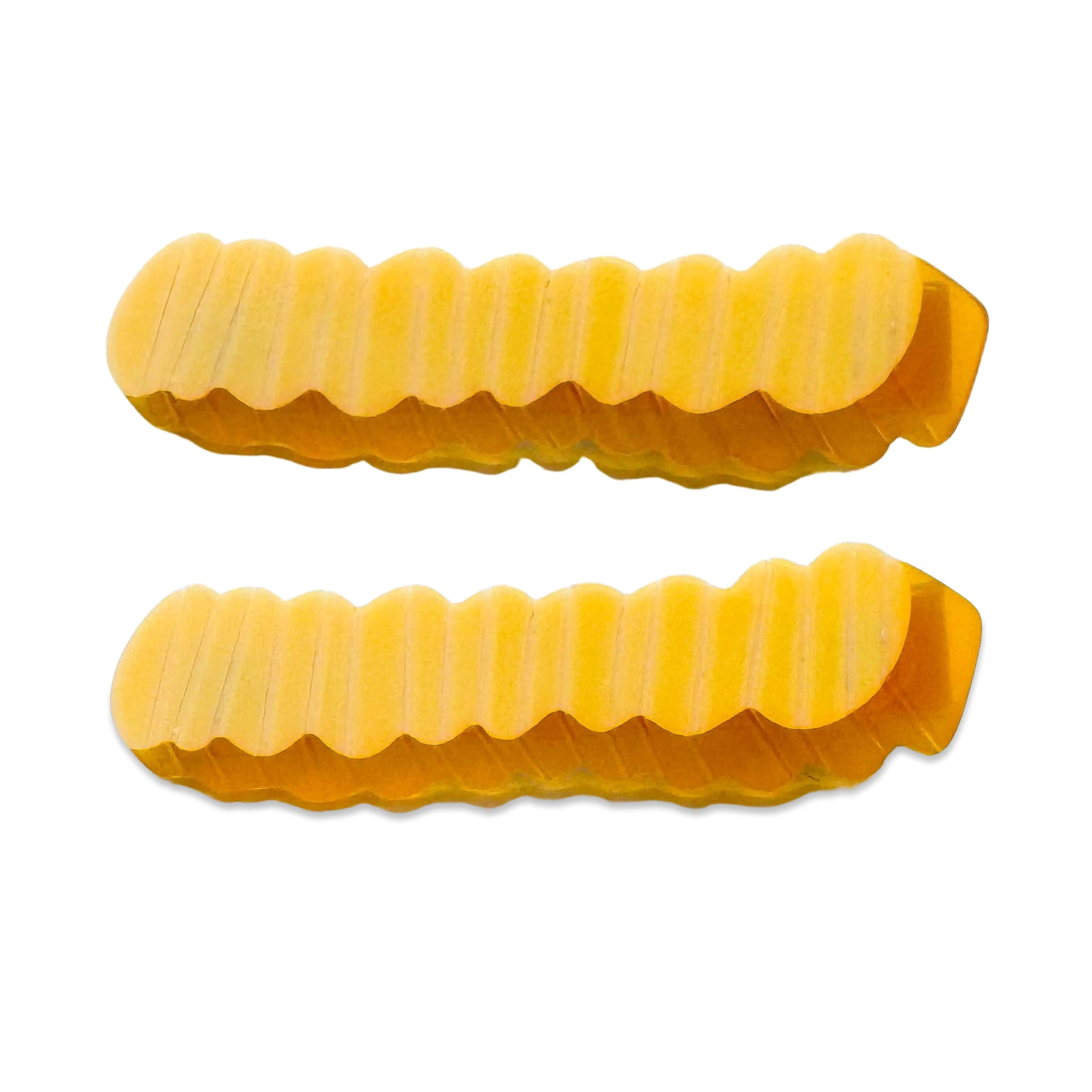 Crinkle Cut Fries Alligator Hair Clip Set