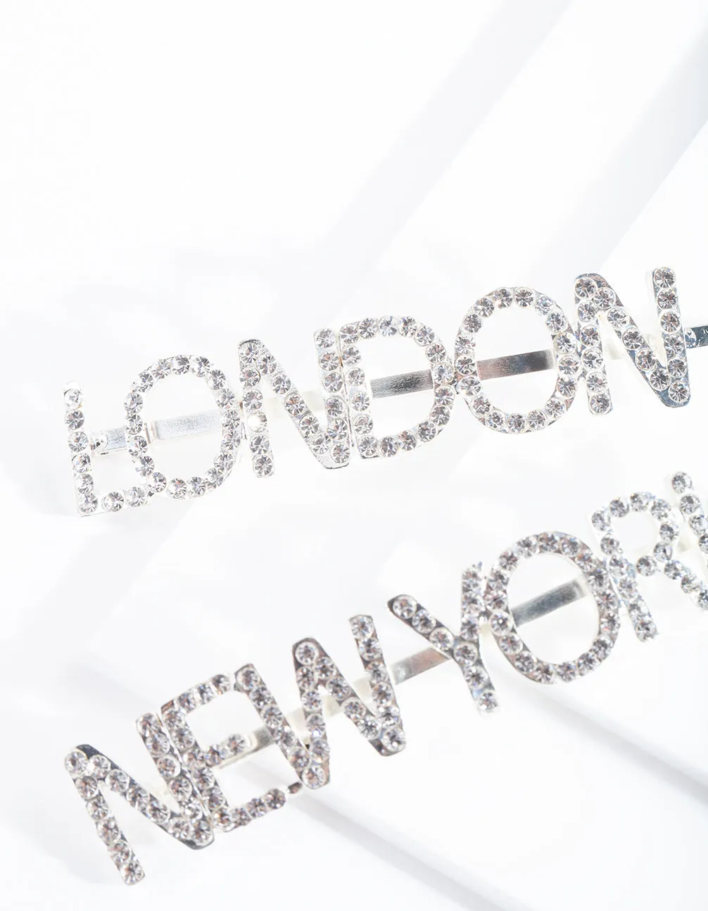 Diamante London New York Hair Pin Pack