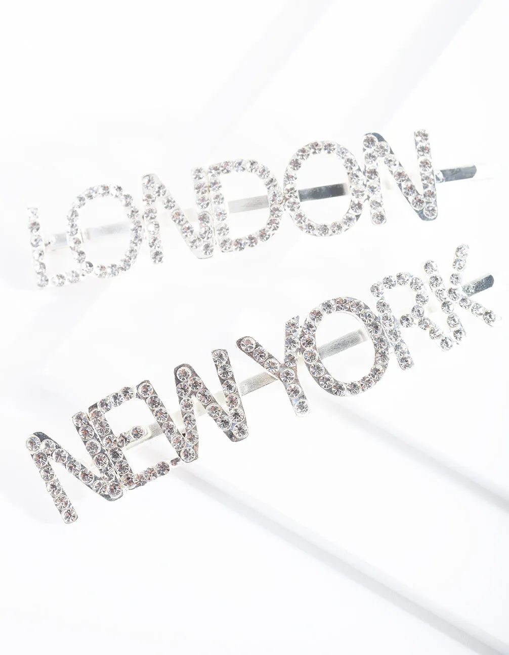 Diamante London New York Hair Pin Pack