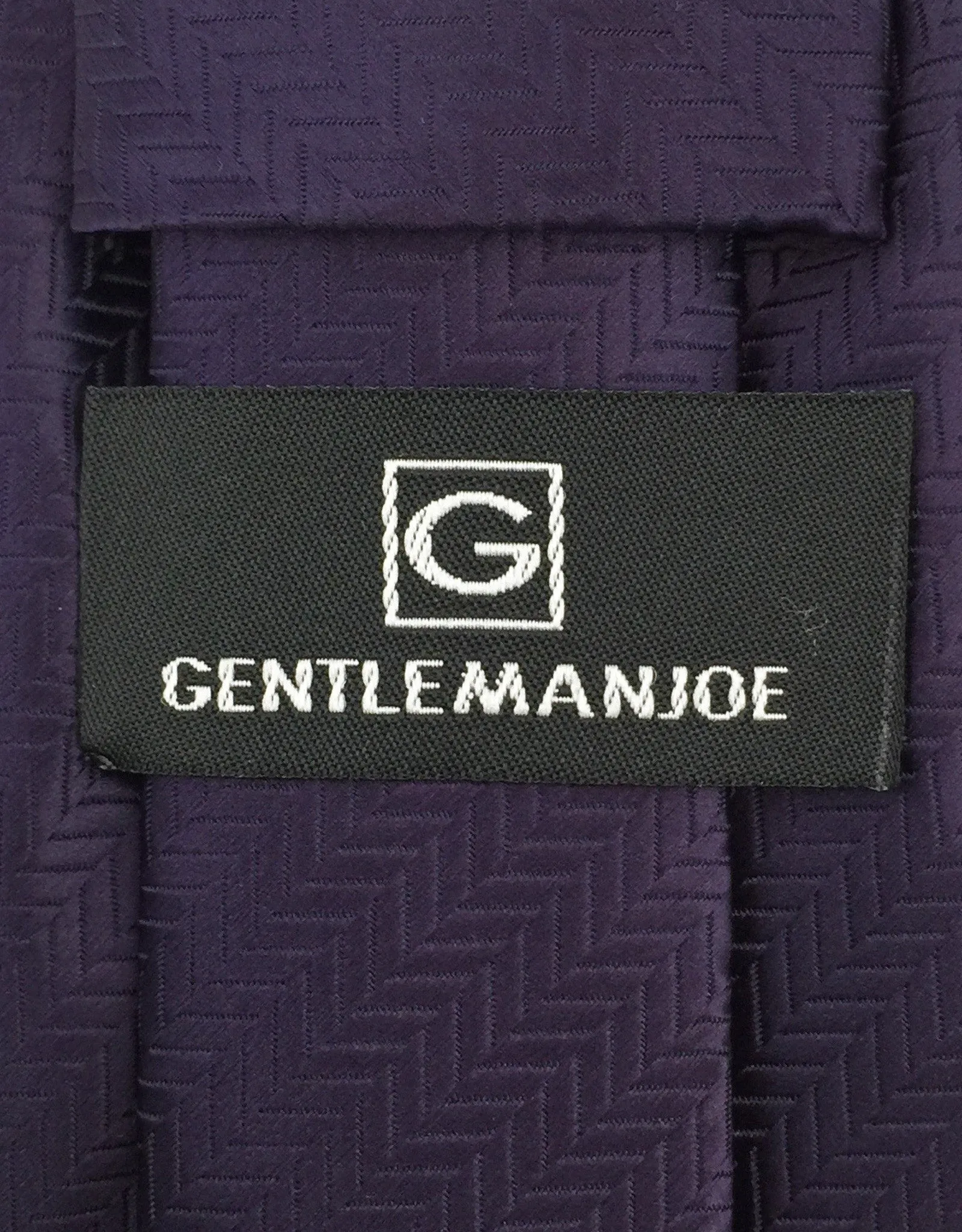 Eggplant Purple Herringbone Tie