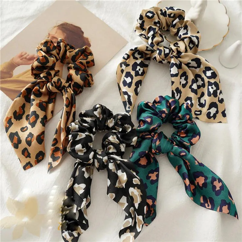 Elastic Leopard Print Hair Tie Scrunchies