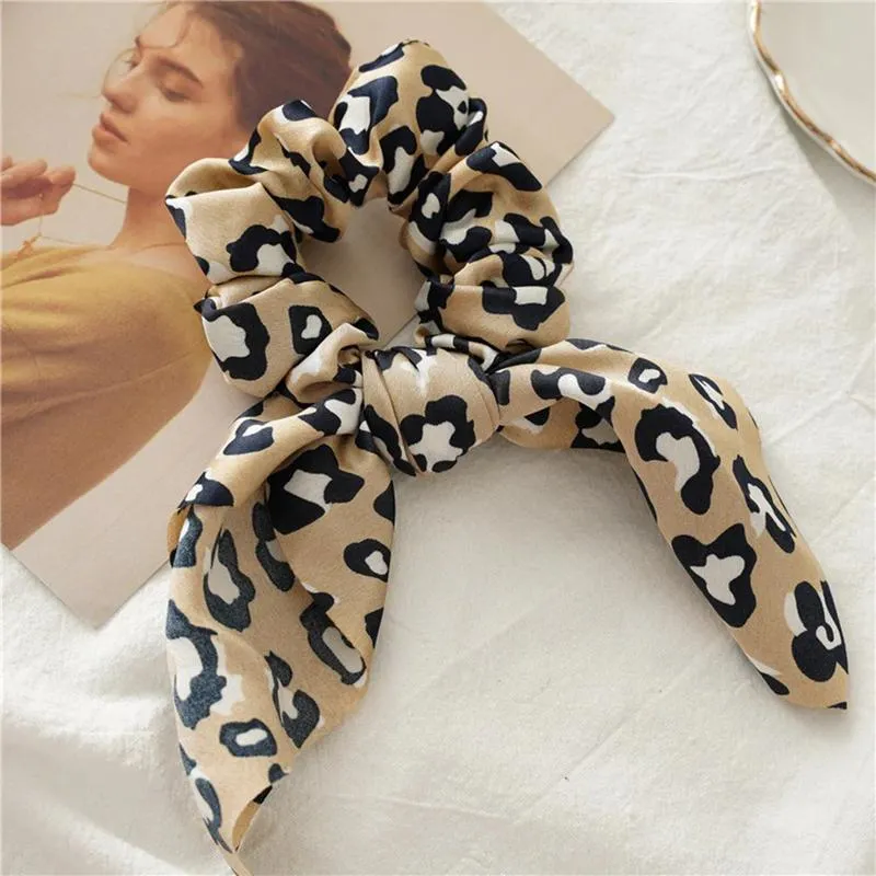 Elastic Leopard Print Hair Tie Scrunchies