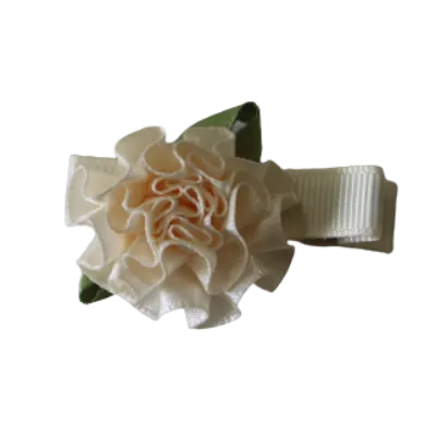 Embellished Non Slip Hair Clip - Satin Flower (4 colour options)