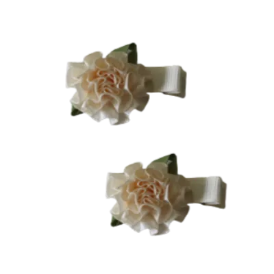 Embellished Non Slip Hair Clip - Satin Flower (4 colour options)