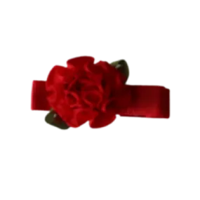 Embellished Non Slip Hair Clip - Satin Flower (4 colour options)