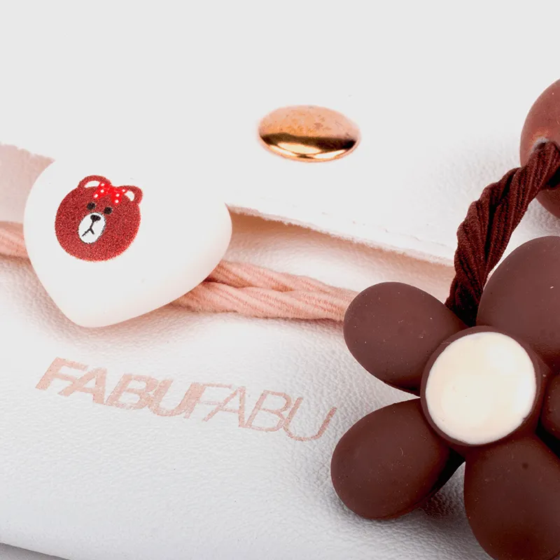 Fabufabu simple bear hair tie