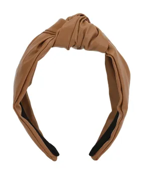 Faux Leather Broad Hairband