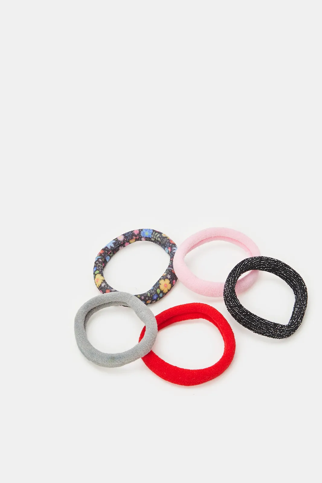 Girls Assorted Embellished Hair Ties (Pack of 10)