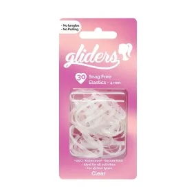 Gliders Snag Free Hair Elastics 4mm 30pc - Black