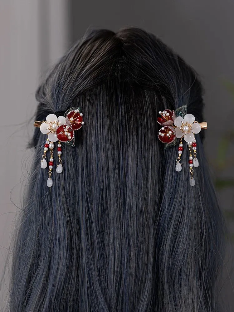 Hair Clip: Plum Blossoms