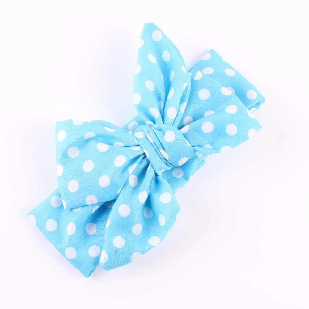 Hair tie baby lace bow hair accessories Headband Turban Hair Bands For Girls