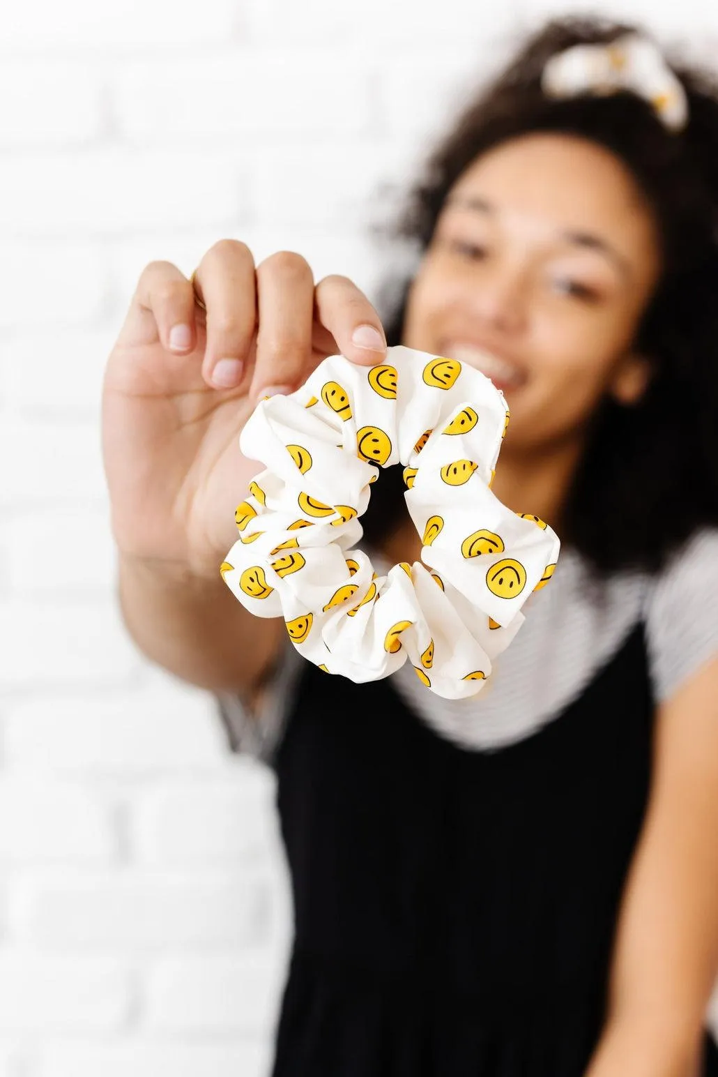 Hair Ties | Be Happy Oversized Scrunchie | Shop ANDi