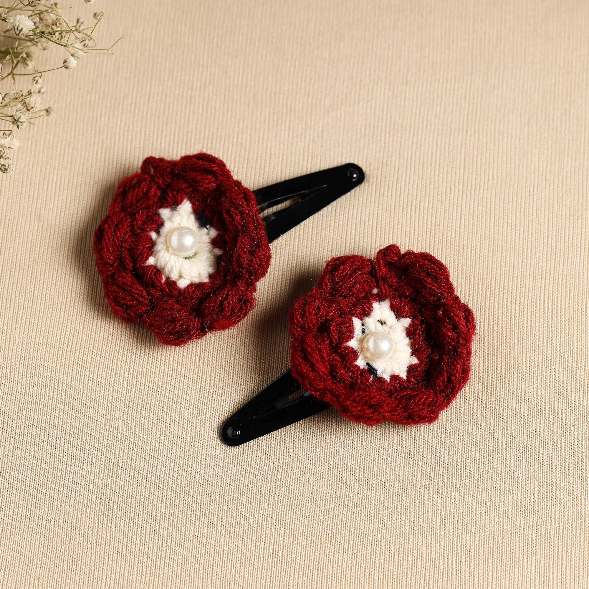 Handcrafted Crochet Tik-Tak Hair Clip (set of 2) 19