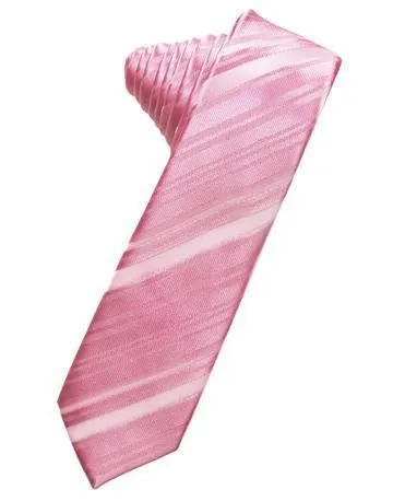 Harvest Maize Striped Satin Skinny Necktie