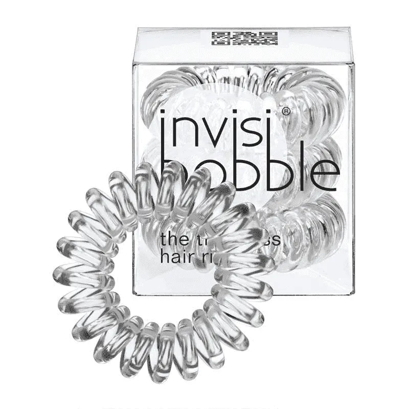 Invisibobble Crystal Clear transparent eraser hair x 3 pieces per package, hair rings