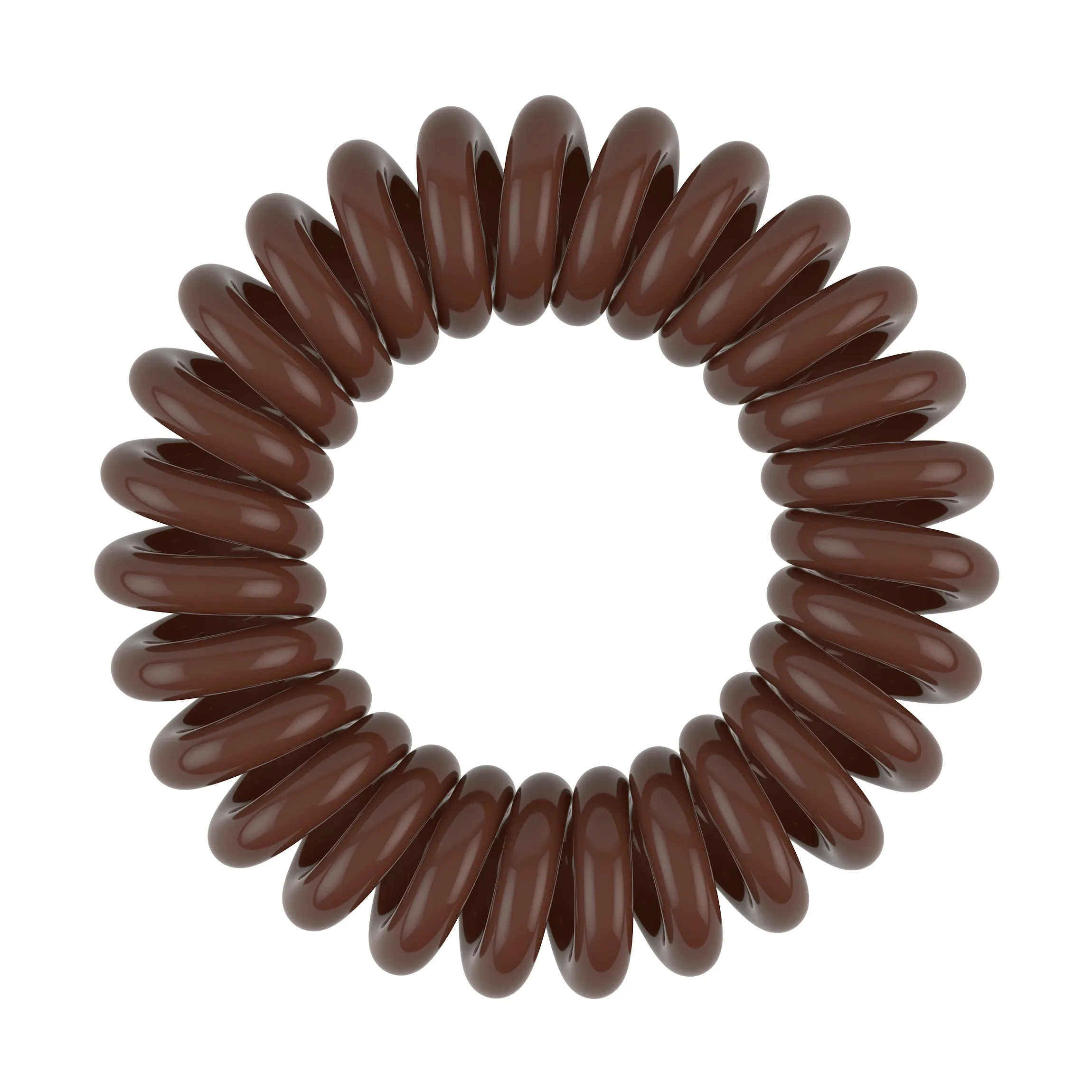 INVISIBOBBLE Power Pretzel Brown Hair Ties, Extra Strong Grip for Think Hair, Hair Accessories for Women - Pack of 3