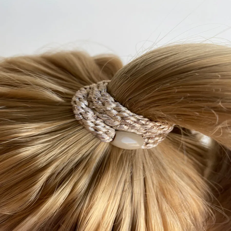 Kknekki Hair Elastic | Glitter Beige