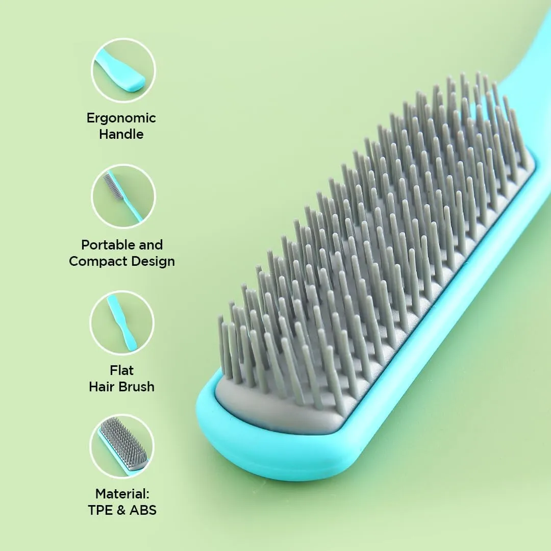 Kuber Industries Hair Brush | Flexible Bristles Brush | Hair Brush with Paddle | Straightens & Detangles Hair Brush | Suitable For All Hair Types | Hair Brush Styling Hair | Small | Set of 9 | Multi