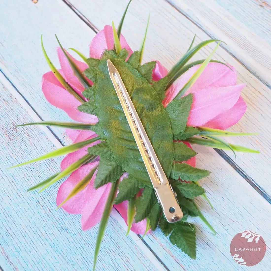 Kula Pink Hawaiian Flower Hair Clip